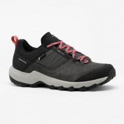 Buty turystyczne damskie Quechua MH500 wodoodporne. Brązowe obuwie sportowe damskie QUECHUA, bez wzorów, z kauczuku, outdoorowe. Za 299.99 zł.