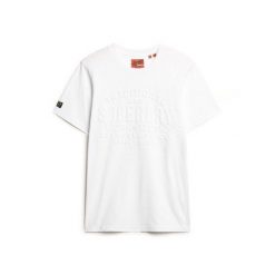 T-shirt z wypukłym logo Superdry. Białe t-shirty męskie Superdry., m, bez wzorów, bez kołnierzyka. W wyprzedaży za 150.15 zł.
