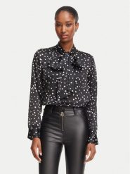 Rinascimento Koszula CFC0130434003 Czarny Loose Fit. Czarne koszule damskie Rinascimento, s, bez wzorów, z syntetyku, bez kołnierzyka, bez ramiączek. Za 574.99 zł.