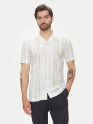 Lindbergh Koszula 30-203419 Błękitny Relaxed Fit. Niebieskie koszule męskie Lindbergh, m, bez wzorów, z bawełny, bez kołnierzyka, bez ramiączek. Za 119.99 zł.