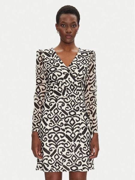 Morgan Sukienka koktajlowa 251-RNAYA Beżowy Regular Fit. Brązowe sukienki damskie Morgan, bez wzorów, z syntetyku, wizytowe, bez kołnierzyka, bez ramiączek. Za 199.99 zł.