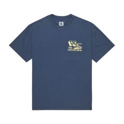 Koszulka DC Shoes DC Parts Dep. Niebieskie koszulki sportowe męskie DC Shoes, s, bez wzorów, z materiału, bez kołnierzyka, bez ramiączek. Za 199.50 zł.