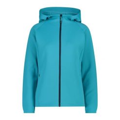 Bluza damska turystyczna CMP 32C8386. Niebieskie bluzy sportowe damskie CMP, m, bez wzorów, bez kaptura, trekkingowe. W wyprzedaży za 209.99 zł.