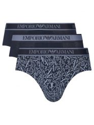Emporio Armani Underwear Komplet slipów EM000369 AF10779 MB089 Granatowy. Niebieskie slipki męskie Emporio Armani Underwear, l, bez wzorów, z bawełny. Za 219.99 zł.