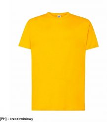 T-shirt JHK TSRA 150 - męski z krótkim rękawem wzmocniony lycrą ściągacz, 100% bawełna, 155-160g - brzoskwiniowy L. Pomarańczowe t-shirty męskie JHK, l, bez wzorów, z bawełny, bez kołnierzyka. Za 20.50 zł.