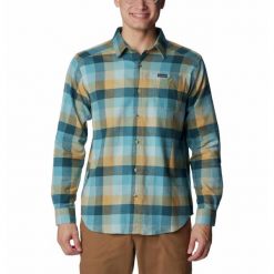 Koszula Męska Columbia Cornell Woods Flannel Long Sleeve Shirt. Brązowe koszule męskie Columbia, m, bez wzorów, sportowe, bez kołnierzyka, bez ramiączek. Za 269.00 zł.
