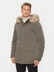 Geox Parka Sandford M4628F T3148 F3269 Zielony Regular Fit. Zielone kurtki męskie Geox, m, bez wzorów, z syntetyku, bez kaptura. Za 679.99 zł.