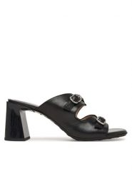 Hispanitas Klapki HV264803 C008 Czarny. Czarne klapki damskie Hispanitas, bez wzorów, z materiału, bez obcasa. Za 609.99 zł.