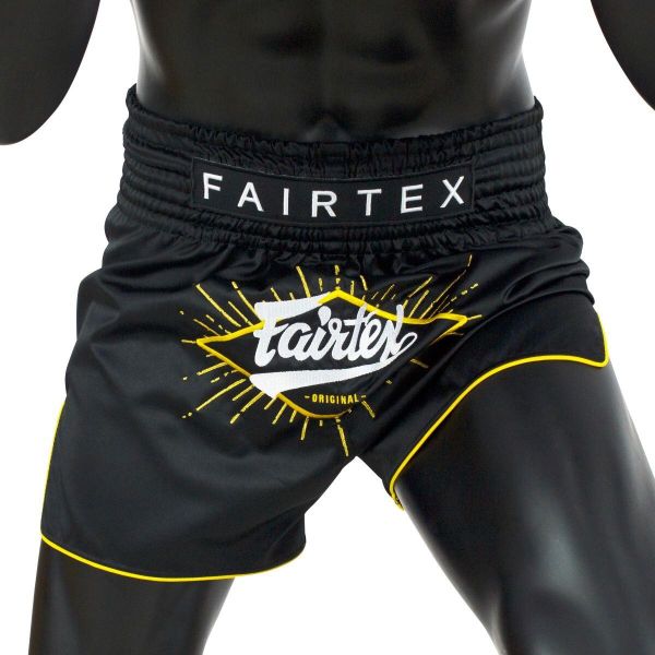 Fairtex Spodenki Muay Thai BS1903 Focus. Czarne krótkie spodenki sportowe męskie FAIRTEX, m, bez wzorów. Za 279.00 zł.