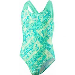 Speedo Strój Allover Splashback v1 Jade/Green Lemon/Lemon Sorbet 30. Stroje kąpielowe dla dziewczynek marki Speedo. W wyprzedaży za 99.00 zł.