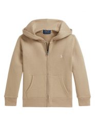 Polo Ralph Lauren Bluza 322799360506 Beżowy Regular Fit. Brązowe bluzy dla chłopców Polo Ralph Lauren, bez wzorów, z bawełny, bez ramiączek, bez kaptura. Za 379.99 zł.