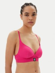 HUGO Biustonosz bezfiszbinowy Triangle Padded Rib 50539983 Różowy. Czerwone biustonosze Hugo, bez wzorów, z syntetyku. Za 149.99 zł.