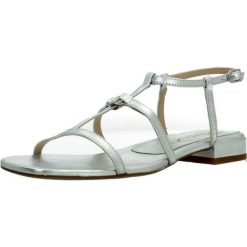 Sandały UNISA CARENA LMT Srebrny. Szare obuwie sportowe damskie Unisa, bez wzorów, ze skóry, trekkingowe. Za 463.99 zł.