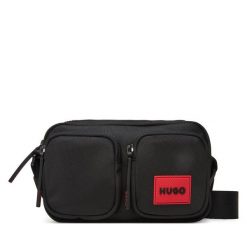 Saszetka HUGO. Czarne saszetki męskie Hugo, młodzieżowe, małe. Za 269.99 zł.