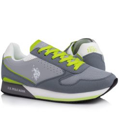 Buty męskie sportowe do chodzenia U.S POLO. Białe buty sportowe męskie U.S. Polo Assn., bez zapięcia, trekkingowe. W wyprzedaży za 169.00 zł.
