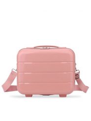 Semi Line Kuferek T5906-1 Różowy. Czerwone torebki do ręki damskie Semi-line, bez wzorów, bez dodatków. Za 99.99 zł.