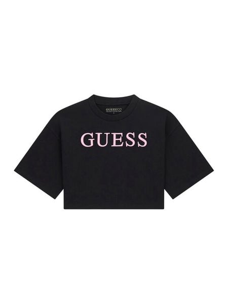 Guess T-Shirt J6RI11 KCNQ4 Czarny Oversize. Czarne t-shirty i topy dla dziewczynek Guess, z aplikacjami, z bawełny, bez ramiączek. Za 119.99 zł.