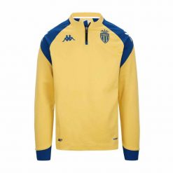 Top treningowy AS Monaco Ablas Pro 7 2023/24. Niebieskie bluzy męskie Kappa, xl, bez wzorów, bez kaptura. W wyprzedaży za 190.50 zł.