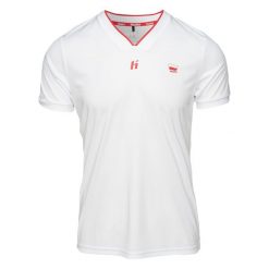 Koszulka Huari Alumni. Białe koszulki sportowe męskie Huari, l, bez wzorów, bez kołnierzyka, bez ramiączek, do piłki nożnej. Za 79.03 zł.