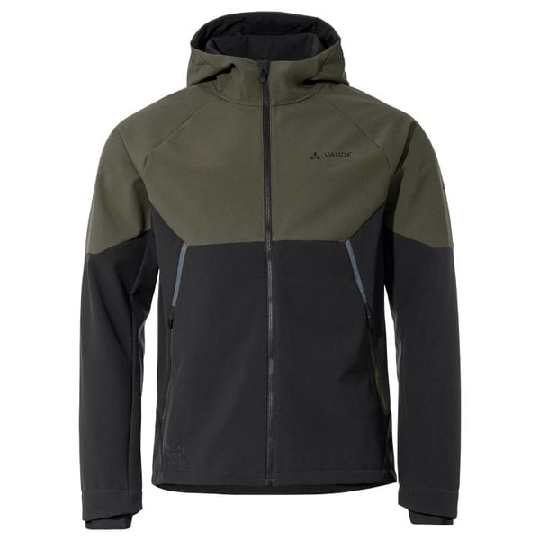 Kurtka wodoodporna VAUDE Qimsa Softshell. Zielone buty sportowe męskie Vaude, na zimę, m, bez wzorów, z elastanu, bez kaptura. Za 643.35 zł.