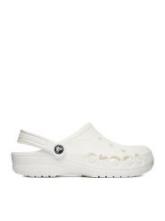 Crocs Klapki C-BAYA 10126-100 Biały. Białe klapki damskie Crocs, bez wzorów, z materiału, bez obcasa. Za 199.99 zł.