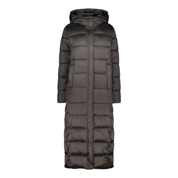 Długa kurtka puchowa z kapturem dla kobiet z efektem błyszczącym CMP. Szare kurtki damskie CMP, xs, bez wzorów, z puchu, z kapturem. W wyprzedaży za 567.00 zł.