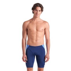 Jammery pływackie męskie arena Monogram Swim Jammer. Niebieskie kąpielówki męskie Arena, m, bez wzorów, do pływania. Za 209.99 zł.
