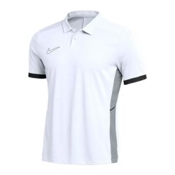 Męska Koszulka Polo DriFit Academy 25. Białe koszulki polo męskie Nike, m, bez wzorów, bez ramiączek. Za 211.99 zł.