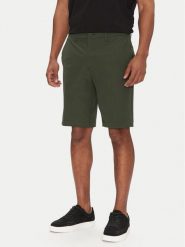 BOSS Szorty materiałowe S_Commuter_10.5 Inch 50540337 Zielony Slim Fit. Zielone szorty męskie Boss, m, bez wzorów, z materiału. Za 309.99 zł.