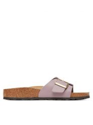 Birkenstock Klapki Catalina 1030250 Fioletowy. Fioletowe klapki damskie Birkenstock, bez wzorów, ze skóry, bez obcasa. Za 359.99 zł.