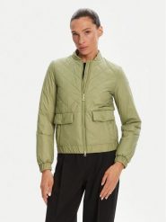 Geox Kurtka przejściowa Amabel W5520F T3132 F3275 Zielony Regular Fit. Zielone kurtki damskie Geox, bez wzorów, z syntetyku, bez kaptura. Za 439.99 zł.