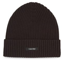 Czapka Calvin Klein. Czarne czapki i kapelusze męskie Calvin Klein, na zimę, bez wzorów. Za 159.99 zł.