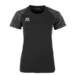 Damski jersey Stanno Bolt. Czarne koszulki sportowe damskie STANNO, bez wzorów, z jersey, bez kołnierzyka, bez ramiączek, na fitness i siłownię. Za 180.00 zł.