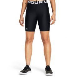 Under Armour UA HG 8IN SHORT Szorty damskie. Czarne szorty sportowe damskie Under Armour, s, bez wzorów, z materiału, sportowe, do biegania. W wyprzedaży za 104.99 zł.