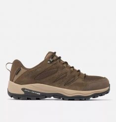 Buty COLUMBIA REDMOND IV LOW WP Brązowy. Brązowe trekkingi męskie Columbia, trekkingowe. Za 408.99 zł.