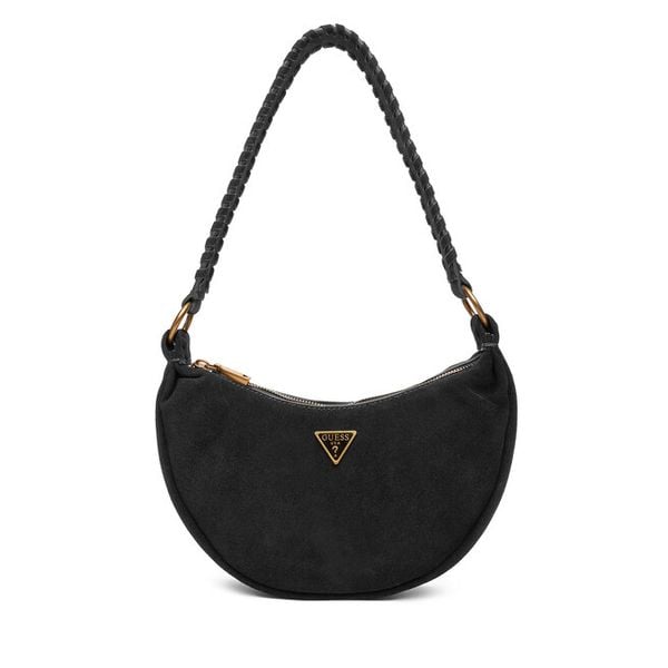 Torebka Guess. Czarne torebki do ręki damskie Guess, z aplikacjami, klasyczne, bez dodatków. Za 439.99 zł.