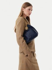 MICHAEL Michael Kors Torebka Indie 32S6A50C6L Granatowy. Niebieskie torebki do ręki damskie MICHAEL Michael Kors, bez wzorów, ze skóry, bez dodatków. Za 1,049.00 zł.