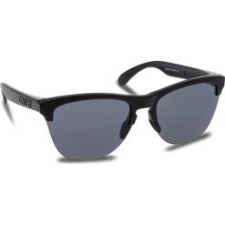Okulary przeciwsłoneczne OAKLEY - Frogskins Lite OO9374-0163 Matte Black/Grey. Czarne okulary przeciwsłoneczne damskie Oakley. W wyprzedaży za 379.00 zł.