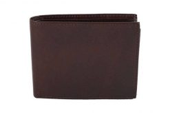 Portfel skórzany BARBERINI'S c. brązowy 8051-11. Brązowe portfele męskie Barberinis, bez wzorów, ze skóry. Za 149.99 zł.