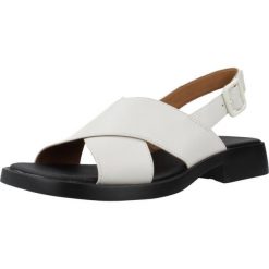 Sandały CAMPER K201600 004 Biały. Białe sandały damskie Camper, bez wzorów, z materiału, bez obcasa, bez zapięcia. Za 477.99 zł.