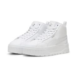 Damskie Skórzane Buty Sportowe Karmen II Mid. Białe obuwie sportowe damskie Puma, bez wzorów, z gumy, trekkingowe. Za 209.00 zł.