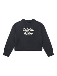 Calvin Klein Jeans Sweter IG0IG02971 M Czarny Regular Fit. Czarne swetry dla dziewczynek Calvin Klein Jeans, bez wzorów, z bawełny, bez kołnierzyka, bez ramiączek, bez kaptura. Za 249.99 zł.
