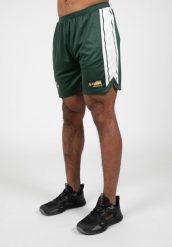 Orlando Szorty - Zielony. Zielone krótkie spodenki sportowe męskie GORILLA WEAR, l, bez wzorów, z poliesteru, na fitness i siłownię. Za 204.00 zł.
