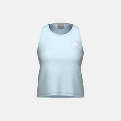 MOVE Damski Top Bez Rękawów. Niebieskie koszulki sportowe damskie Head, bez wzorów, bez kołnierzyka, bez ramiączek, tenisowe. Za 210.00 zł.