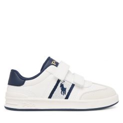 Sneakersy Polo Ralph Lauren. Białe trampki i tenisówki chłopięce Polo Ralph Lauren, bez wzorów, bez zapięcia. Za 359.99 zł.