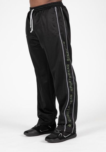 Functional Mesh Spodnie - Czarny/Zielony. Czarne eleganckie spodnie męskie GORILLA WEAR, l, bez wzorów, z meshu. Za 229.00 zł.