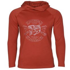 Taimen Charaa Hoodie - Brick Red. Czerwone bluzy męskie TAIMEN, bez wzorów, bez kaptura. Za 249.99 zł.