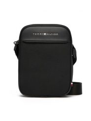 Tommy Hilfiger Saszetka Th Foundation Mini Reporter AM0AM13624 Czarny. Czarne saszetki męskie Tommy Hilfiger, ze skóry. Za 299.99 zł.