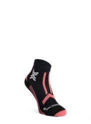 Skarpety do biegania damskie X-Socks Trail Run Discover Ankle. Czarne skarpety damskie X-Socks, bez wzorów, z materiału. Za 81.39 zł.