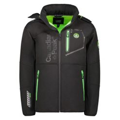 Kurtka wodoodporna Canadian Peak Royauteak 068. Czarne kurtki męskie Canadian Peak, m, bez wzorów, bez kaptura. W wyprzedaży za 519.50 zł.